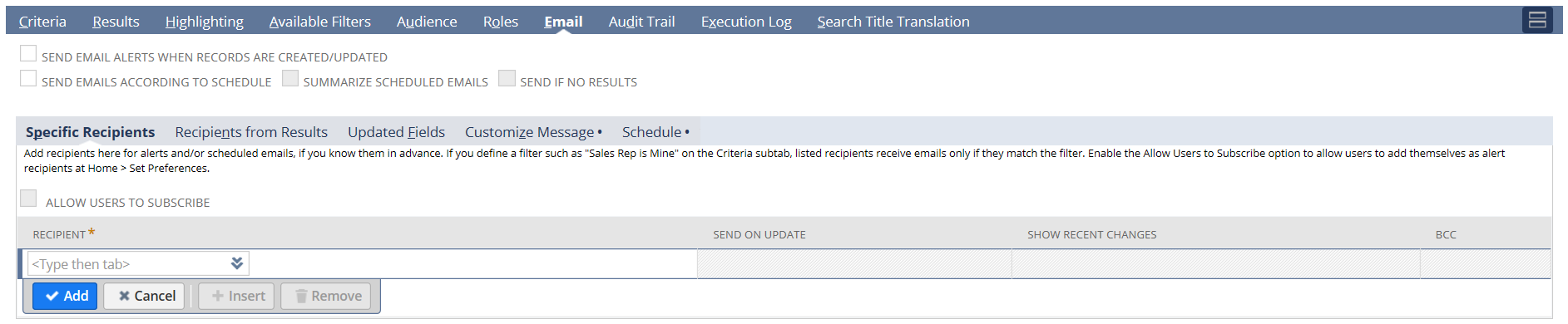 How to Use Email Alerts with NetSuite’s Saved Searches